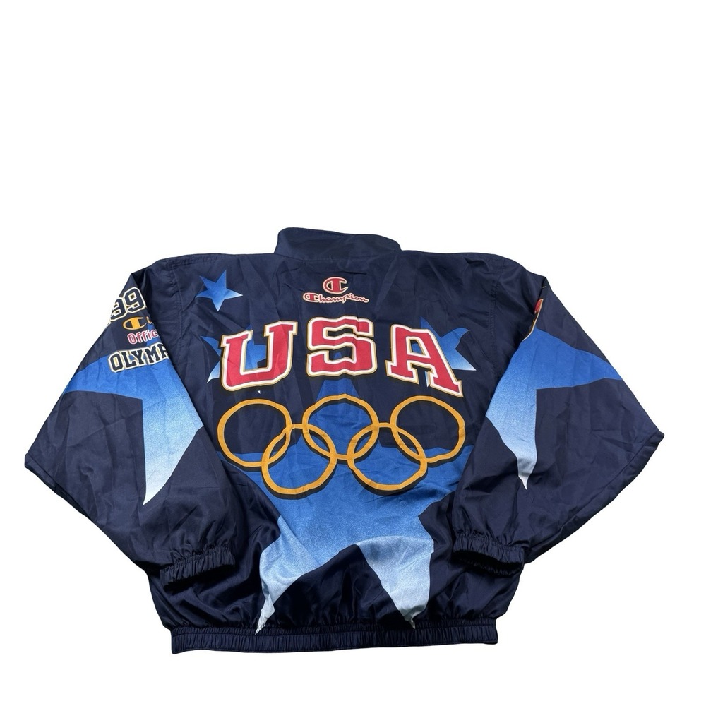 Vintage 1996 USA Olympic Jacket Champion Atlanta Windbreaker Size XL USA 90s